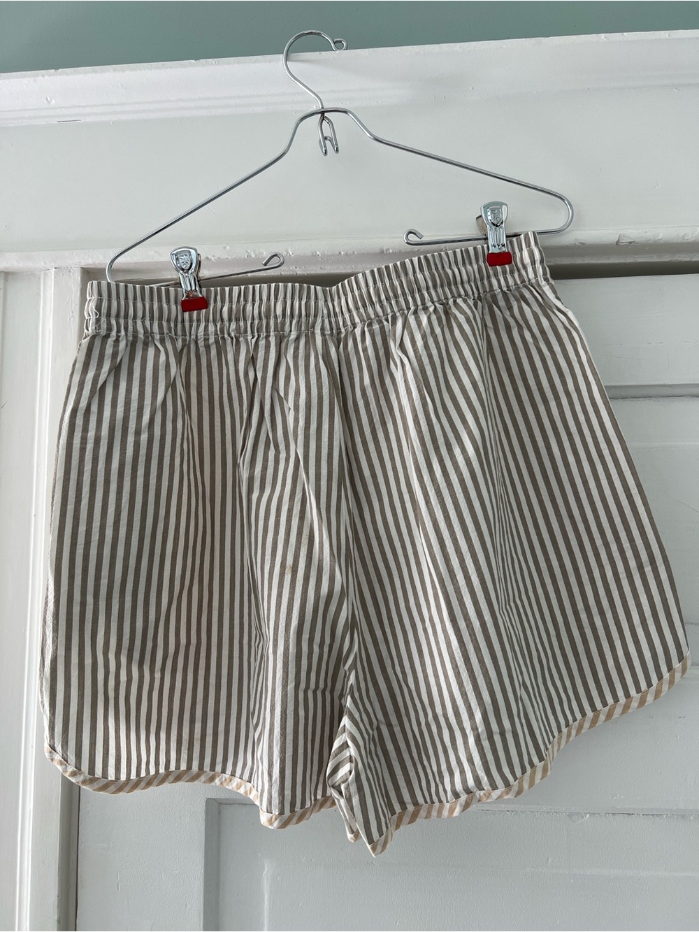 NWT Madewell Crinkle Cotton Dolphin Hem Shorts - Picture 4 of 6